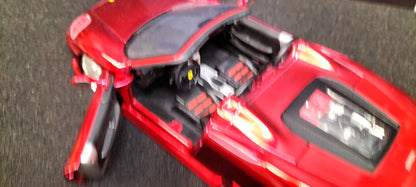 Hot Wheels 1/24 Ferrari 360 Spider Silver i Candy Red Dropotaro USED