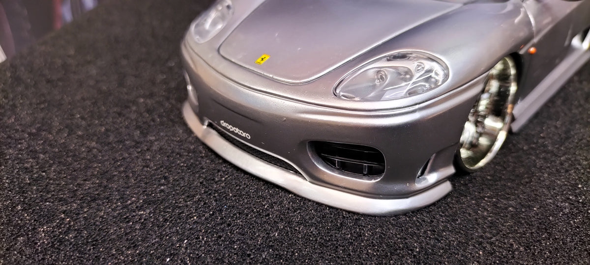 Hot Wheels 1/24 Ferrari 360 Spider Silver i Candy Red Dropotaro USED