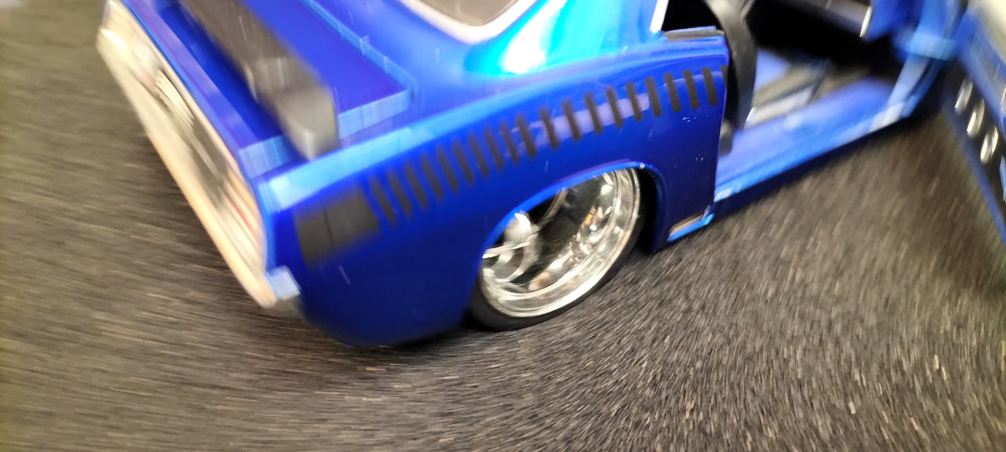 Jada Toys 1/24 Plymouth HEMI Cuda 1969 Blue Big Time Muscle USED