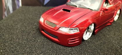 Jada Toys 1/24 Ford Mustang 2002 Cabrio Candy Red Big Time Muscle USED