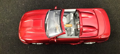 Jada Toys 1/24 Ford Mustang 2002 Cabrio Candy Red Big Time Muscle USED