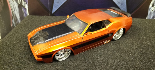 Jada Toys 1/24 Ford Mustang Mach1 1973 Cooper Black Big Time Muscle USED