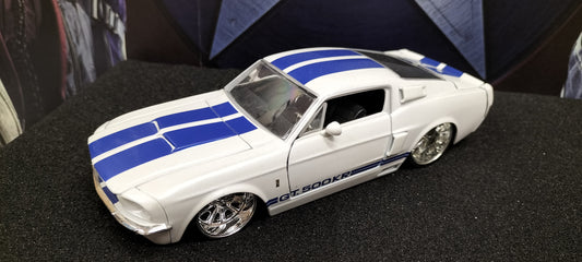 Jada Toys 1/24 Ford Mustang Shelby GT-500KR White 1967 Big Time Muscle USED