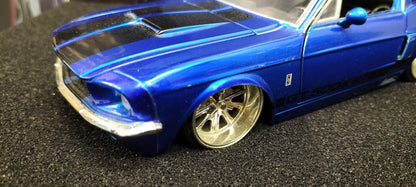 Jada Toys 1/24 Ford Mustang Shelby GT-500KR Blue 1967 Big Time Muscle USED