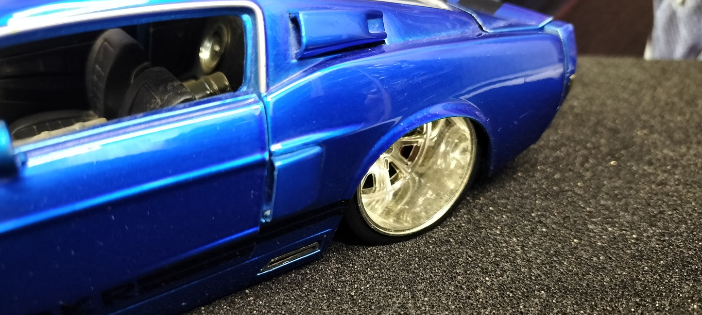 Jada Toys 1/24 Ford Mustang Shelby GT-500KR Blue 1967 Big Time Muscle USED