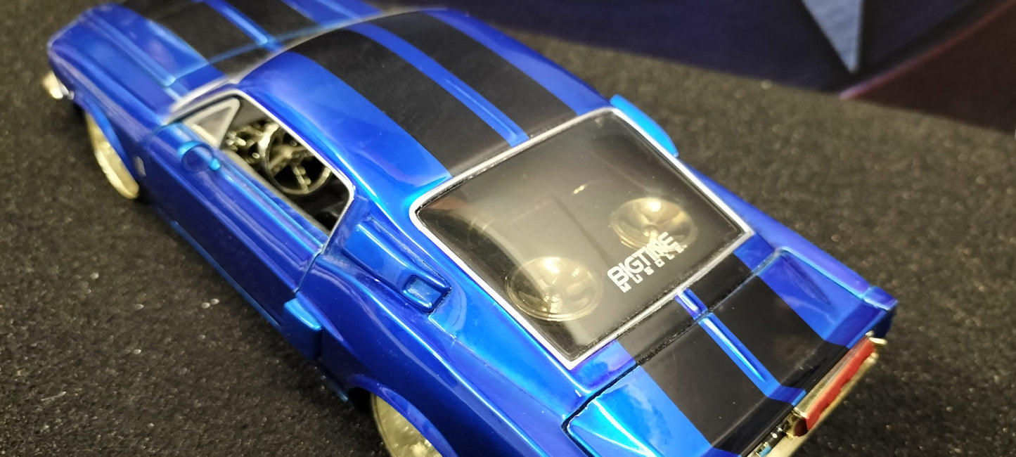 Jada Toys 1/24 Ford Mustang Shelby GT-500KR Blue 1967 Big Time Muscle USED