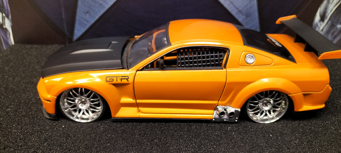Jada Toys 1/24 Ford Mustang GTR Concept Orange Big Time Muscle USED