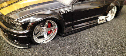 Jada Toys 1/24 Ford Mustang GTR Concept Black Gold Big Time Muscle USED