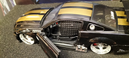 Jada Toys 1/24 Ford Mustang GTR Concept Black Gold Big Time Muscle USED