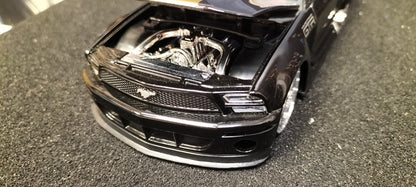 Jada Toys 1/24 Ford Mustang GTR Concept Black Gold Big Time Muscle USED