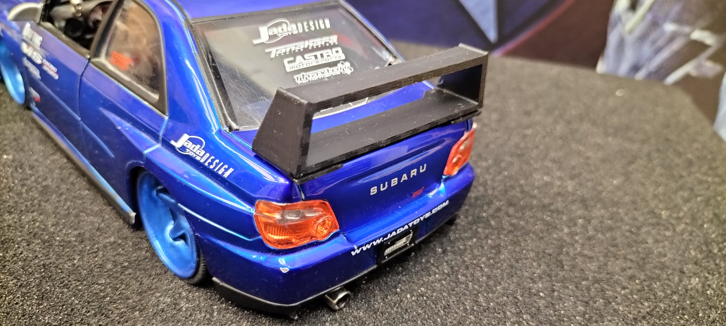 Custom Design 1/24 Spojler Subaru Mazda JDM ver. 1 Black