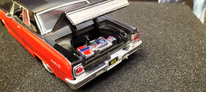 Maisto Design 1/24 Chevy Chevelle Malibu 1985 Red Black USED