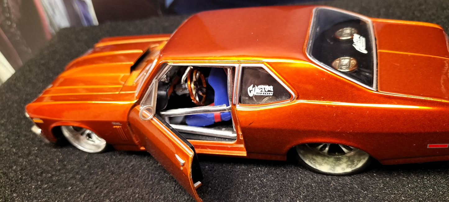 Maisto Design 1/24 Chevy Nova SS 1970 Cooper USED