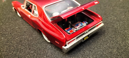 Maisto Design 1/24 Chevy Nova SS 1970 Candy Red USED