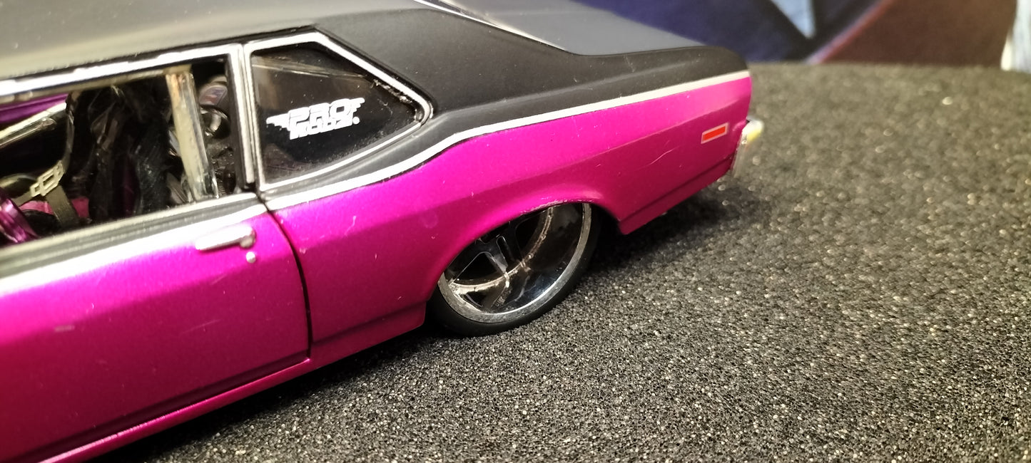 Maisto Design 1/24 Chevy Nova SS 1970 Purple Black USED