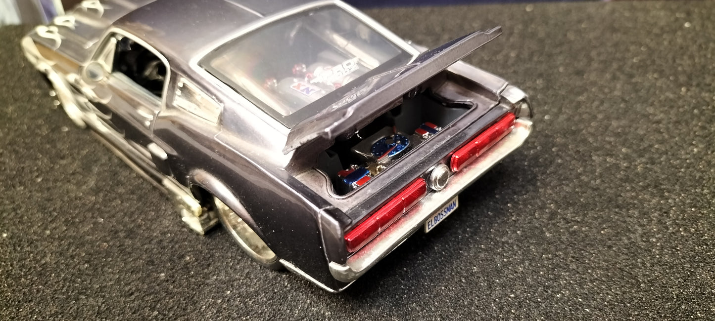 Maisto Design 1/24 Ford Mustang GT 1967 Gray Flame USED