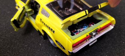 Maisto Design 1/24 Ford Mustang 1967 "67" Firestone Yellow USED