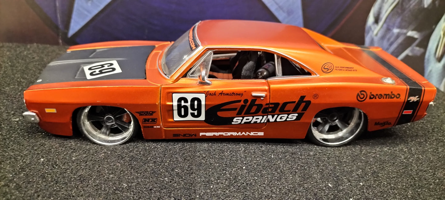 Maisto Design 1/24 Dodge Charger R/T 1969 "69" Cooper Eibach USED