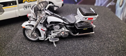 Maisto Design 1/24 Ford F-350 Super Duty Harley Davidson + Bike POLICE USED
