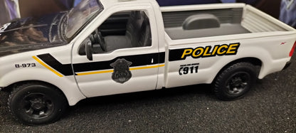 Maisto Design 1/24 Ford F-350 Super Duty Harley Davidson + Bike POLICE USED