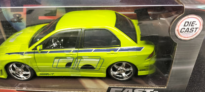 Jada Toys 1/24 Mitsubishi Lancer Evo 7 Fast & Furious