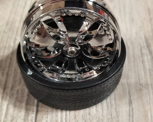 Custom Design 1/24 Koła ver.2 Chrome Spinner