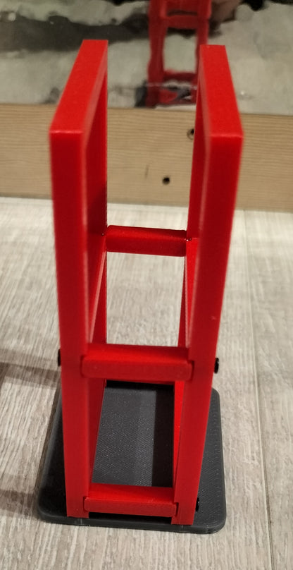 Custom Design 1/24 Stojak na koła i akcesoria Red