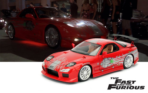 Jada Toys 1/24 Mazda RX-7 Dominic Toretto Fast & Furious