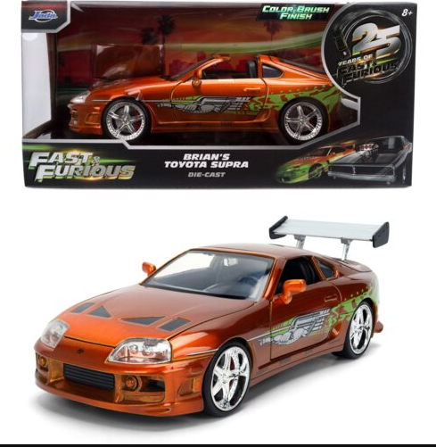 Jada Toys 1/24 Toyota Supra Cooper Brian Fast & Furious wersja BRUSCH 25th Anniversary