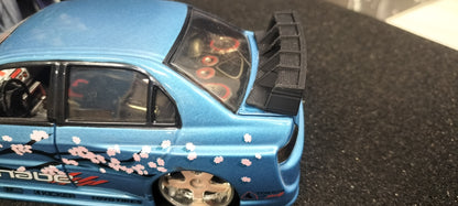 Custom Design 1/24 Spojler Subaru Mazda Mitsubischi Toyota JDM ver. 2 Black